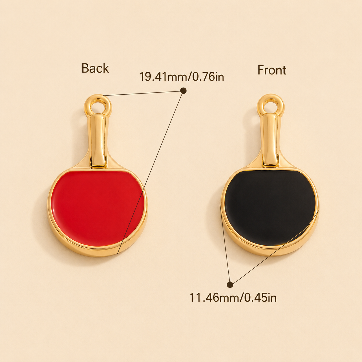 Table Tennis Racket Charm