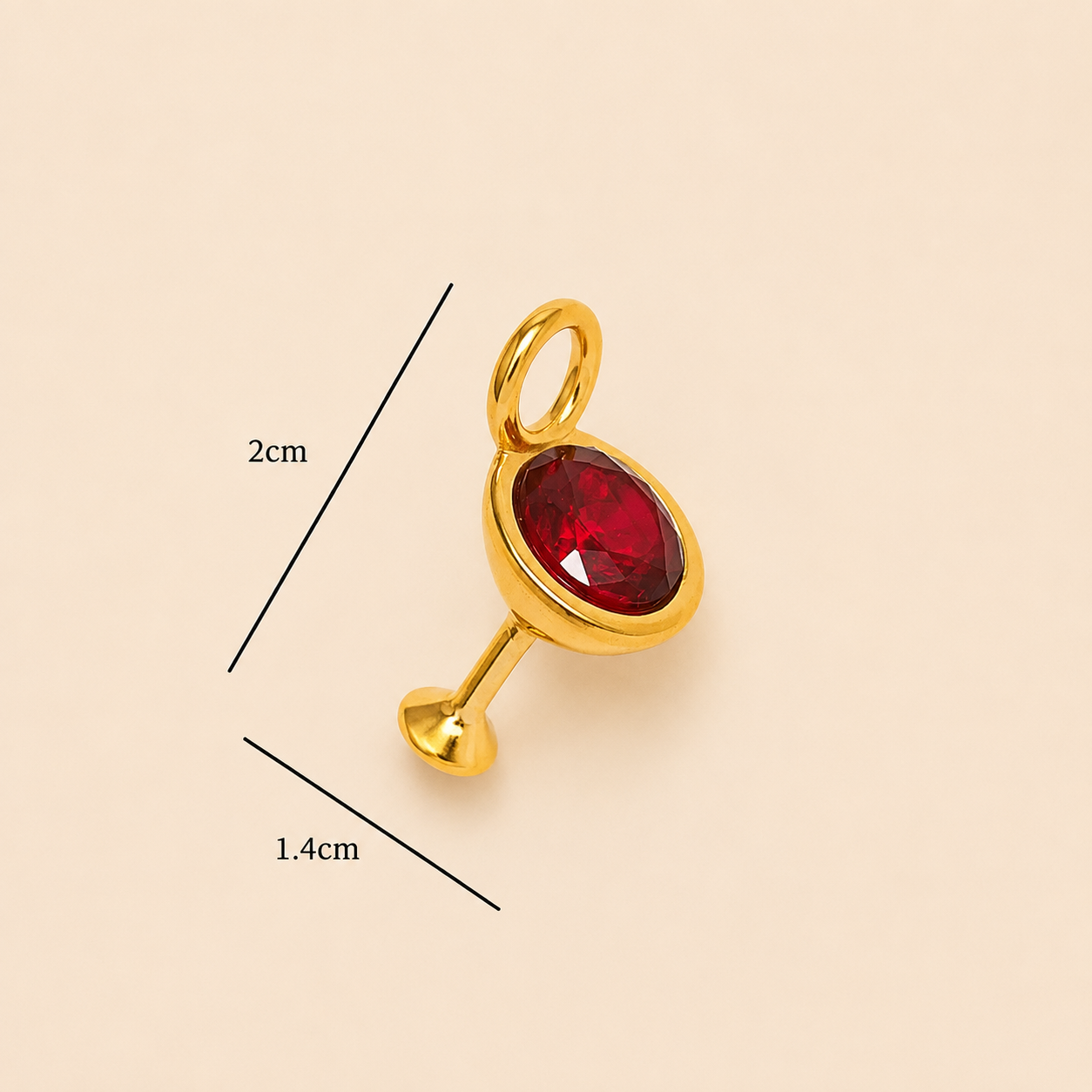 Wine Glass Charm