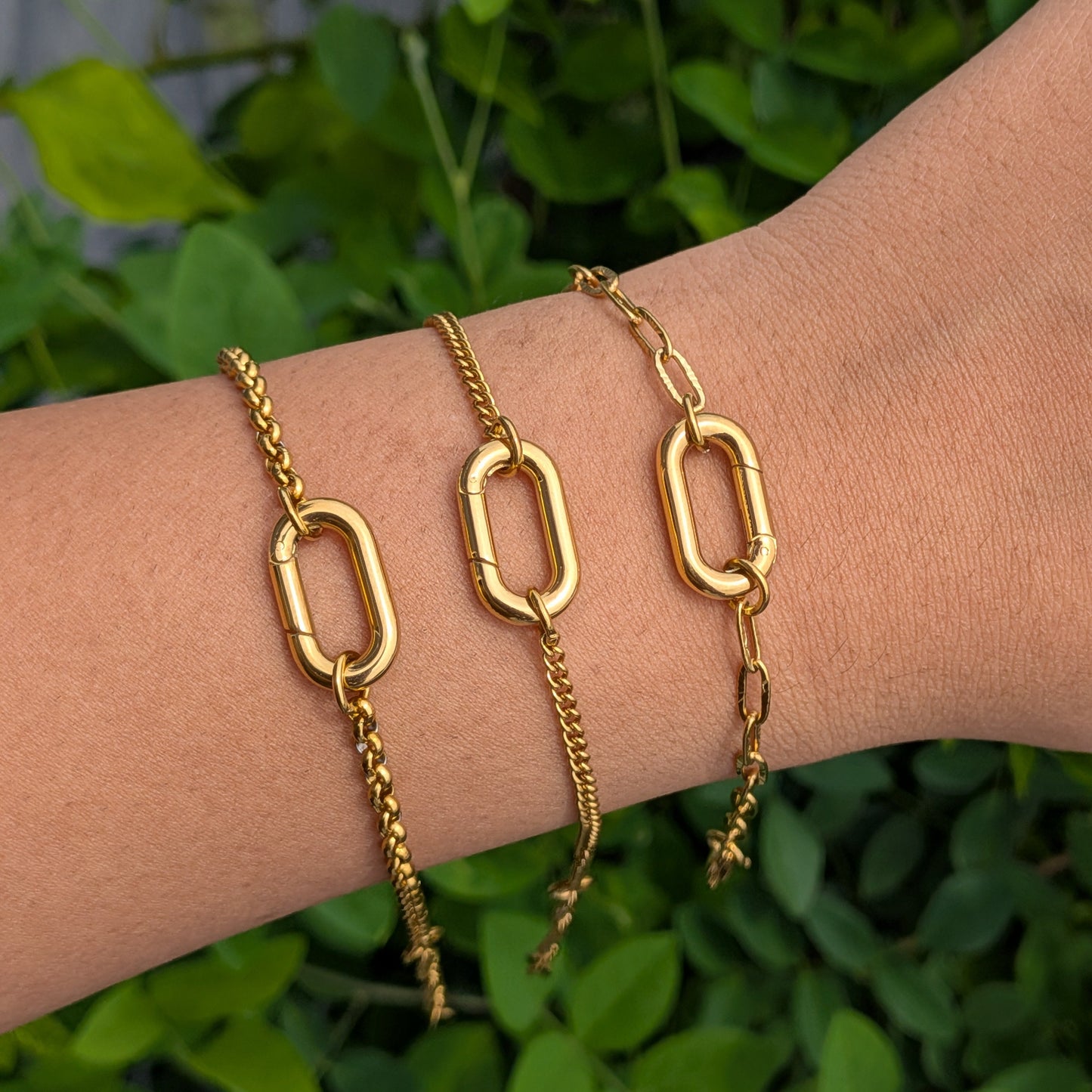 Carabiner Charm Bracelet