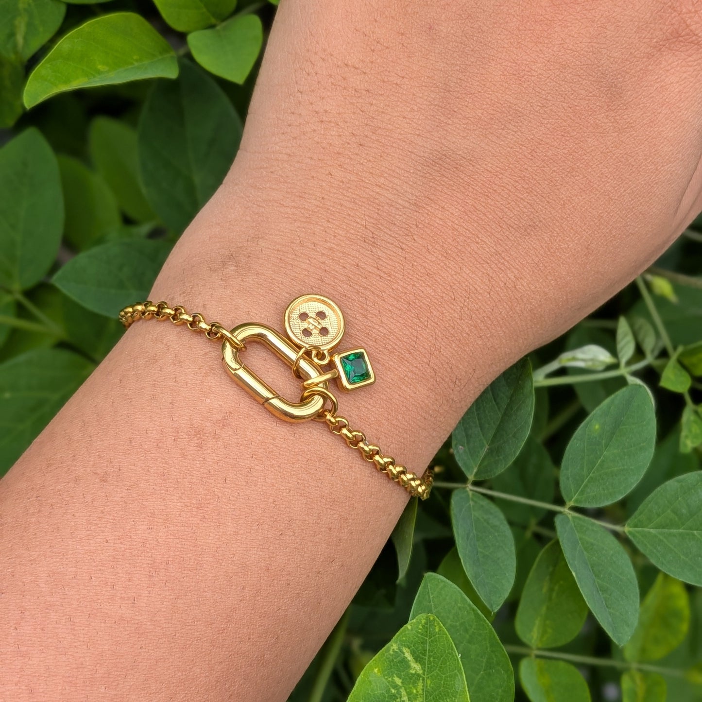 Carabiner Charm Bracelet