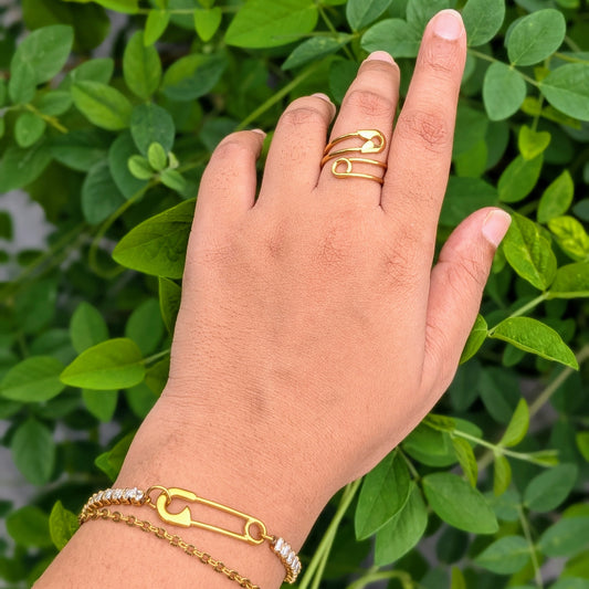 Safety Pin Wrap Ring