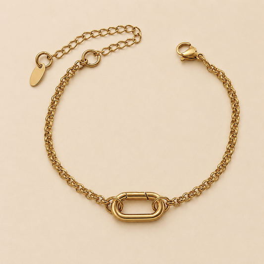 Carabiner Charm Bracelet