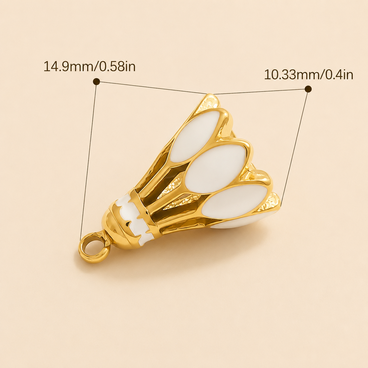 Badminton Shuttle Charm