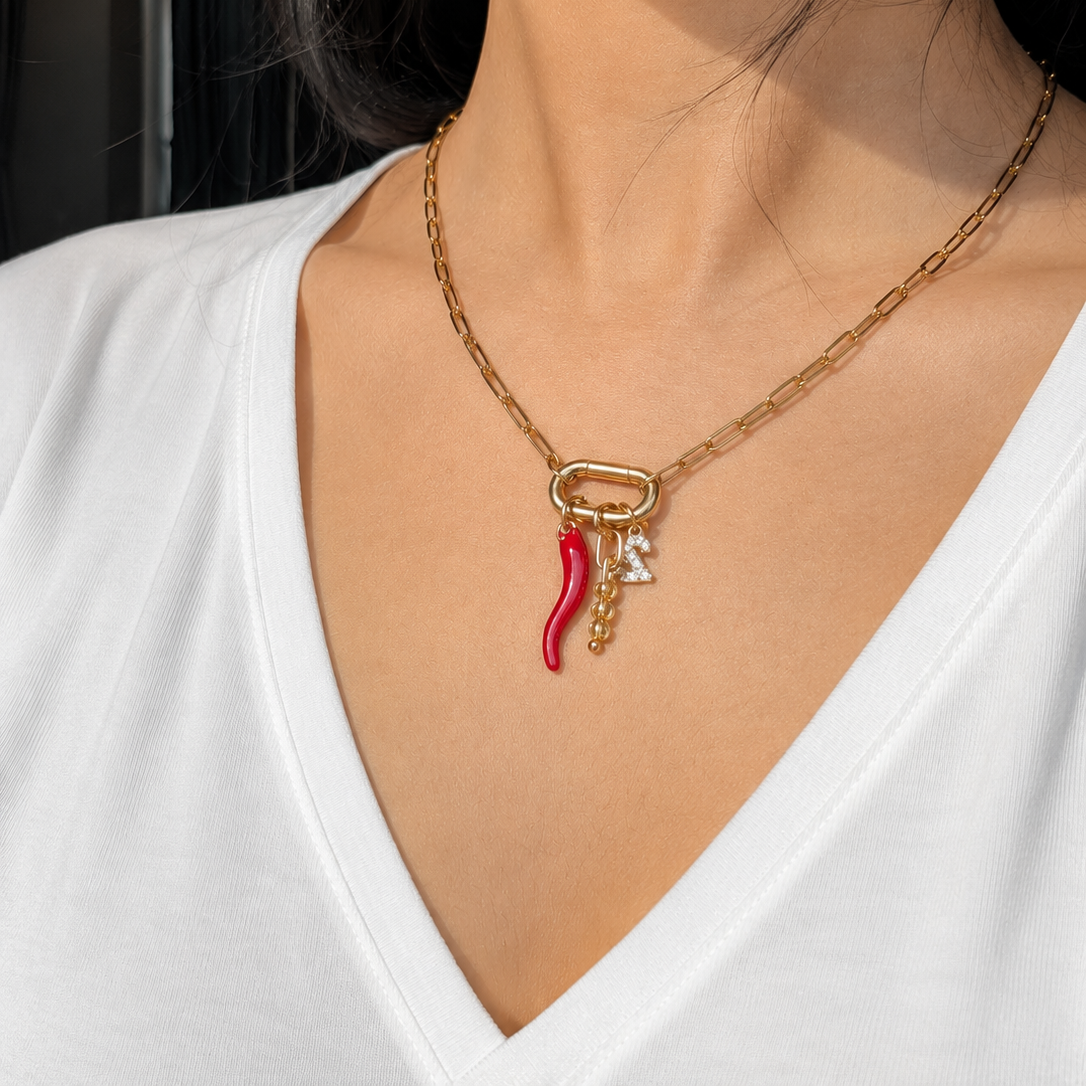 Carabiner Charm Necklace