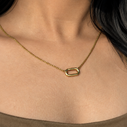 Carabiner Charm Necklace