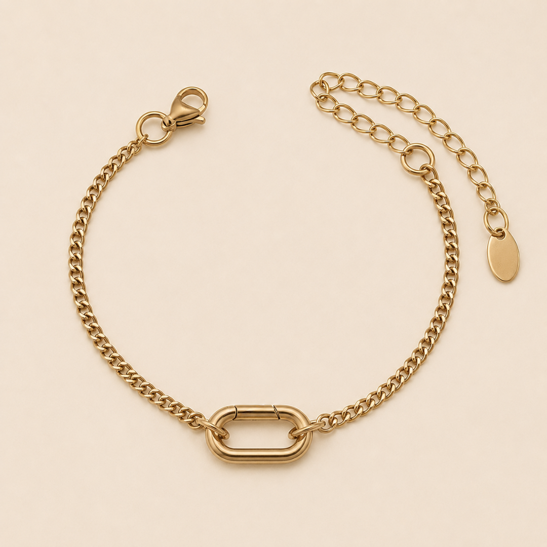 Carabiner Charm Bracelet