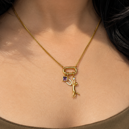 Carabiner Charm Necklace