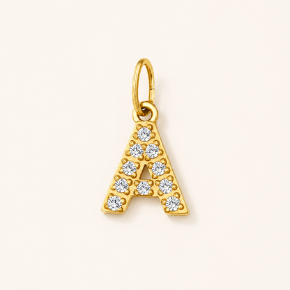 Crystal Letter Charms