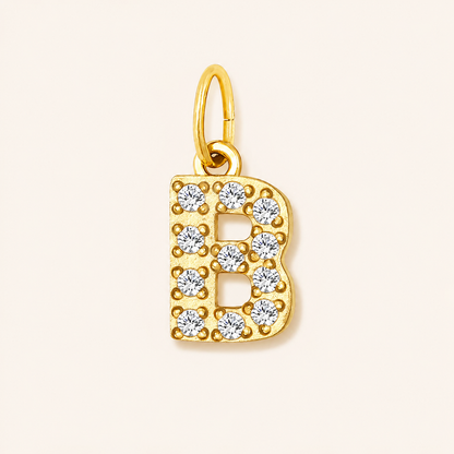 Crystal Letter Charms
