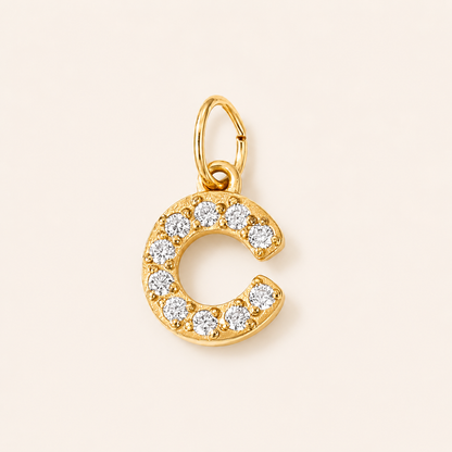 Crystal Letter Charms