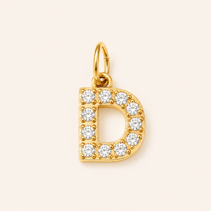 Crystal Letter Charms