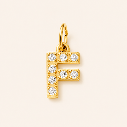 Crystal Letter Charms