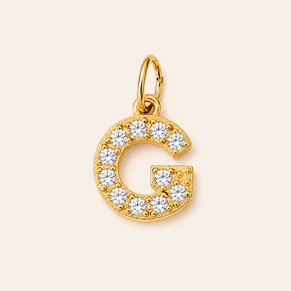 Crystal Letter Charms