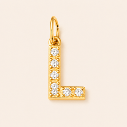 Crystal Letter Charms