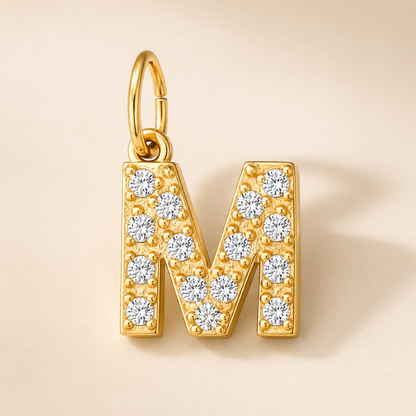Crystal Letter Charms