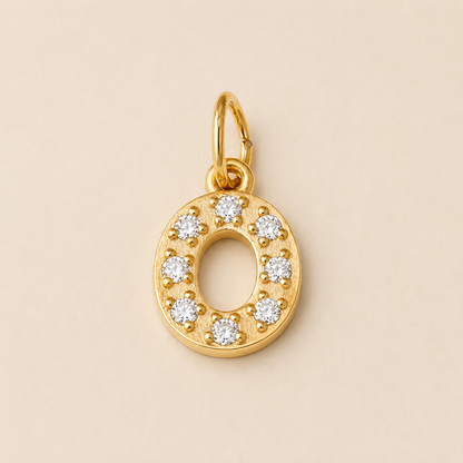 Crystal Letter Charms