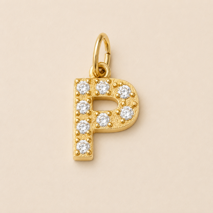 Crystal Letter Charms