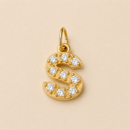 Crystal Letter Charms
