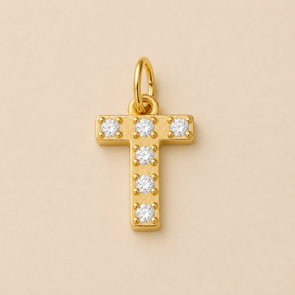 Crystal Letter Charms