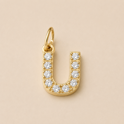 Crystal Letter Charms