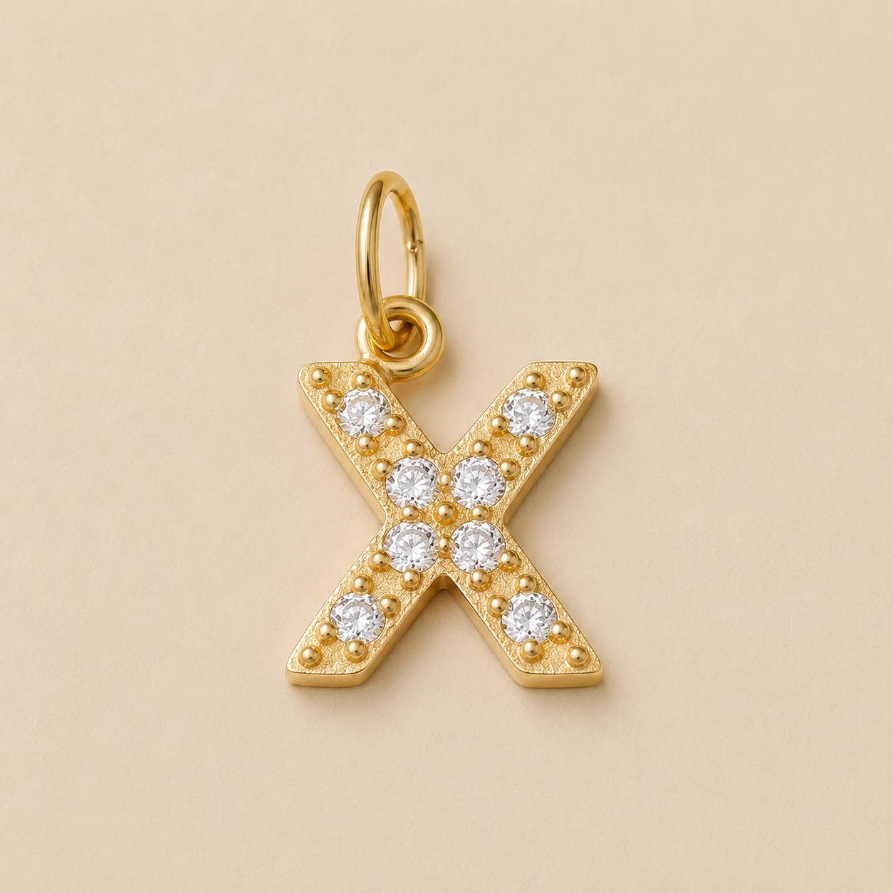 Crystal Letter Charms