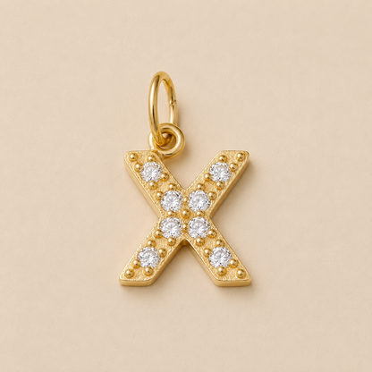 Crystal Letter Charms
