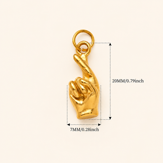 Fingers Crossed Charm