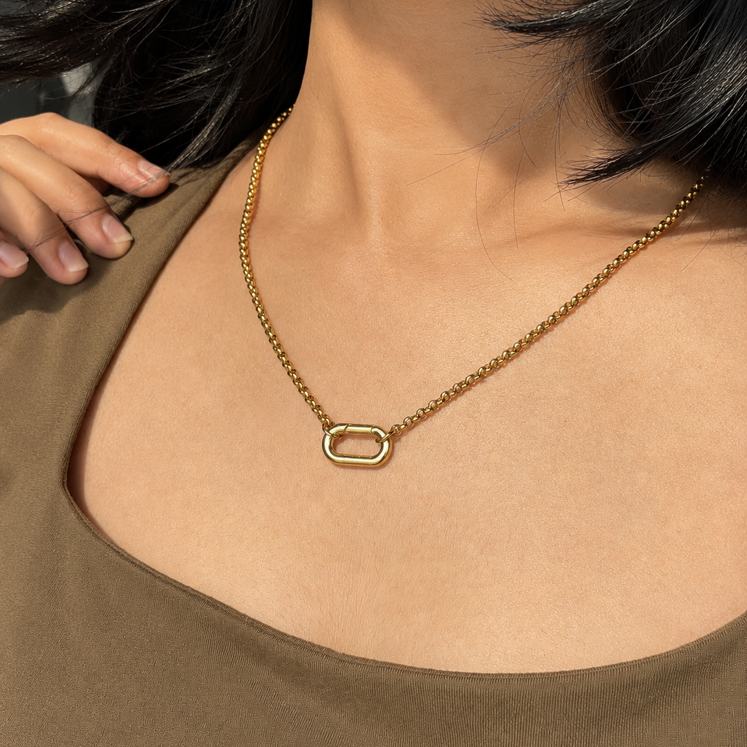 Carabiner Charm Necklace