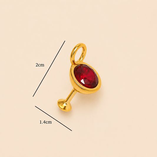 Wine Glass Charm